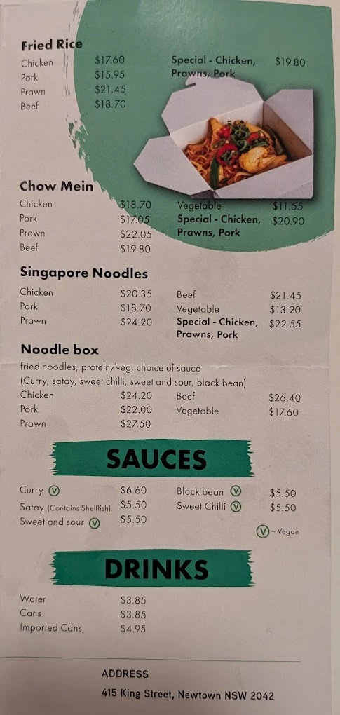 Paddy Chans menu 4